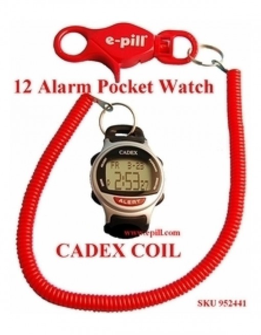 12 Alarm e-pill watch COIL Medication Reminder and ALERT Watch (952441) - TTW-CAD-COIL in Medication Aids/Medication Reminders & Alarms