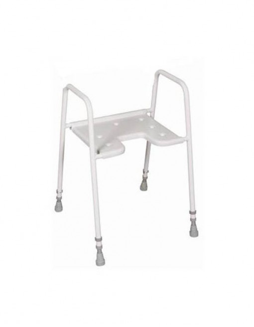 Shower Stool Cutaway Front in Bathroom Safety/Shower Chairs & Seats