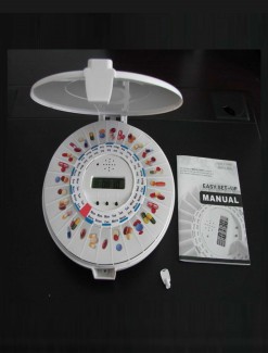 Automated Solid Lid Pill Dispenser - Medication Aids/Medication Cases