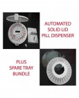Bundle (Solid Lid) Automated Pill Dispenser with spare tray set - TT4-28SLB - Medication Aids/Medication Dispensers
