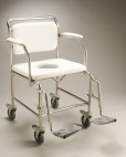Mobile Shower Commode Transit Swingout Legrest - Bathroom Safety/Commodes