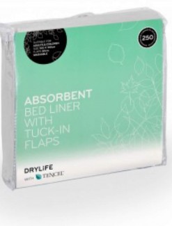 Drylife Absorbent Bed Liner Standard with flaps - Incontinence/Bed Pads & Chucks