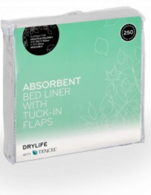 Drylife Absorbent Bed Liner Standard with flaps in Incontinence/Bed Pads & Chucks