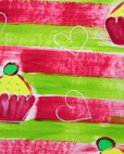 Cupcakes and Hearts Coated Table Cloth, Placemats & Aprons - Daily Aids/Dining & Eating Aids