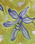 Purple Lily on Green Coated Table Cloth, Placemats & Aprons - Daily Aids/Dining & Eating Aids