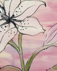 Tiger lily on Lilac Coated Table Cloth, Placemats & Aprons - Daily Aids/Dining & Eating Aids