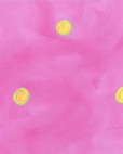 Yellow Dots on Pink Coated Table Cloth, Placemats & Aprons - Daily Aids/Dining & Eating Aids
