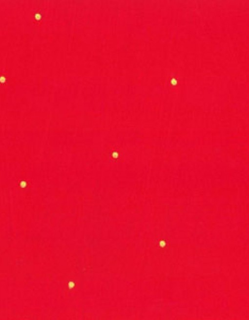 Yellow Dots on Red Coated Table Cloth, Placemats & Aprons in Daily Aids/Dining & Eating Aids