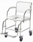 Bariatric Shower Commode Attendant Propelled - Bathroom Safety/Commodes