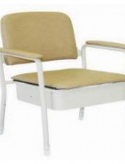 Bedside Commode Deluxe - 50cm Wide Seat - Bathroom Safety/Commodes