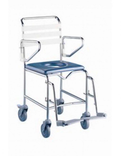 Shower Commode Att. Propelled - Swing Away Footrest in Bathroom Safety/Commodes