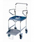 Shower Commode with Platform Footrest - Bathroom Safety/Commodes