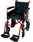 OSD Transit Wheelchair - Burgundy - Manual Wheelchairs/Standard Weight