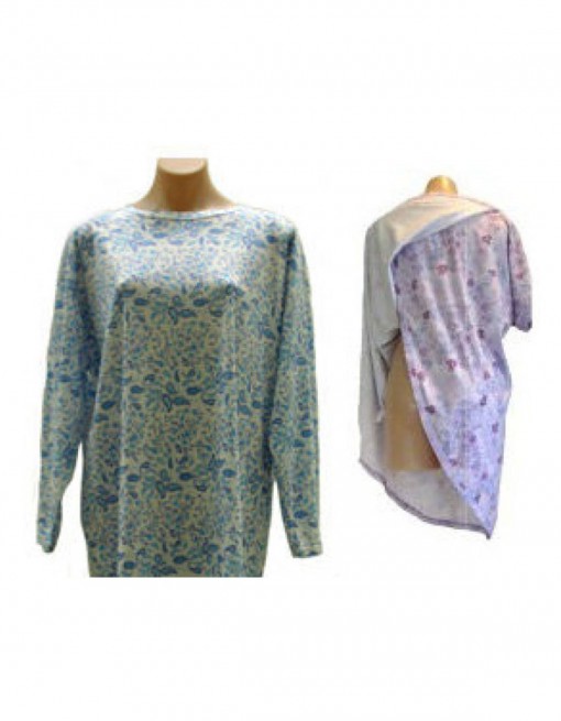 Petal Back Nightie Long Sleeve - Adaptive Clothing/Womens/Women's Sleepwear