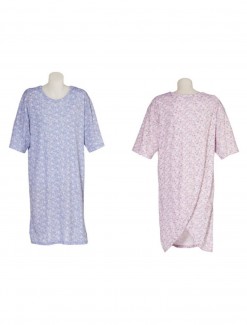 Petal Back Nightie Short Sleeve - Adaptive Clothing/Womens/Women's Sleepwear