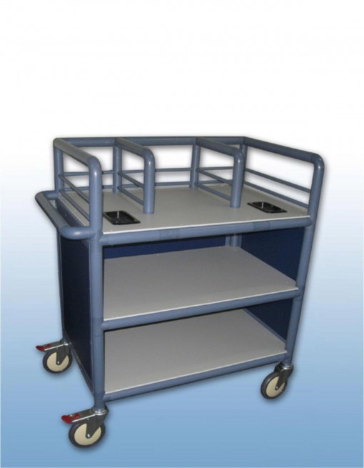 3 x Shelf enclosed double urn trolley in Professional/Trolleys/Beverage Trolleys