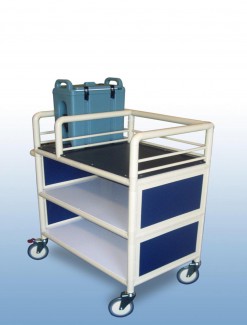 3 x Shelf enclosed single urn trolley - Professional/Trolleys/Beverage Trolleys