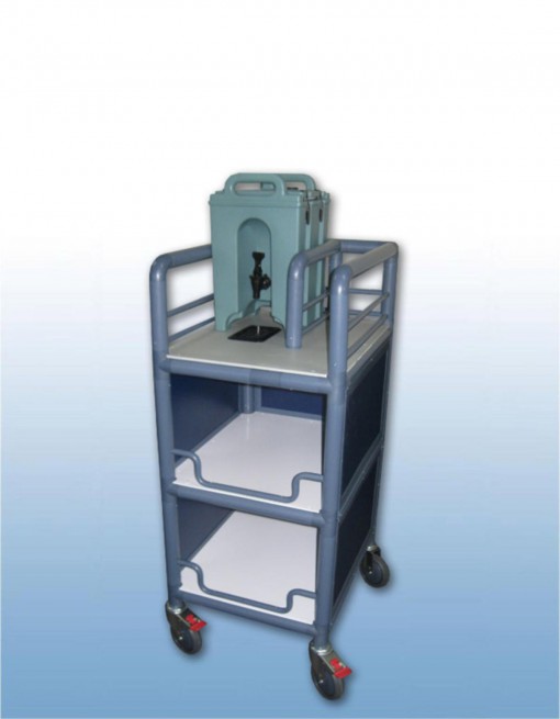 3 x Shelf single bay enclosed urn cart in Professional/Trolleys/Beverage Trolleys