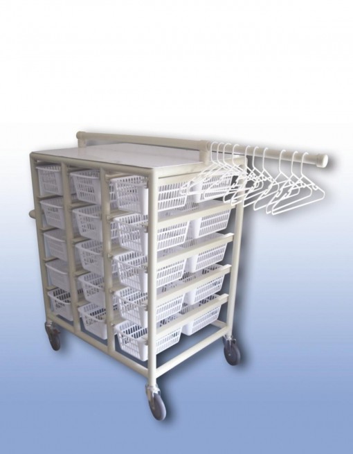 Compact Laundry Valet Trolley - Small Basket (x30) in Professional/Trolleys/Laundry Trolleys