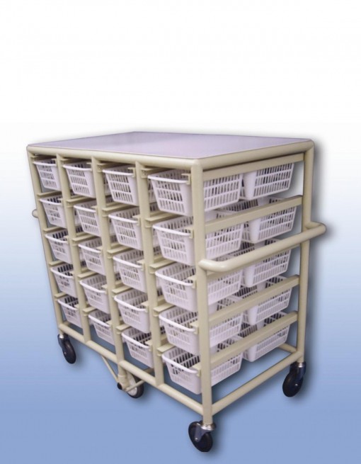Compact Laundry Valet Trolley - Small Basket (x40) in Professional/Trolleys/Laundry Trolleys