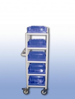 Compact Tub Valet Trolley (x10) - Professional/Trolleys/Laundry Trolleys
