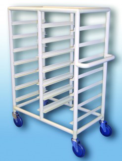 Double Bay 14 x Tray service trolley with open top - Professional/Trolleys/Food service Trolleys