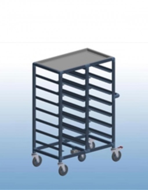 Double Bay 14 x tray service trolley with recessed top in Professional/Trolleys/Food service Trolleys