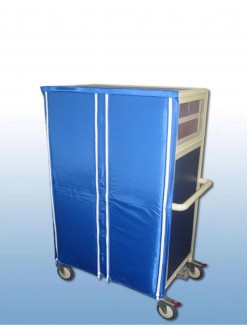 Double Bay 16 x Enclosed tray service trolley with thermal door covers - Professional/Trolleys/Food service Trolleys