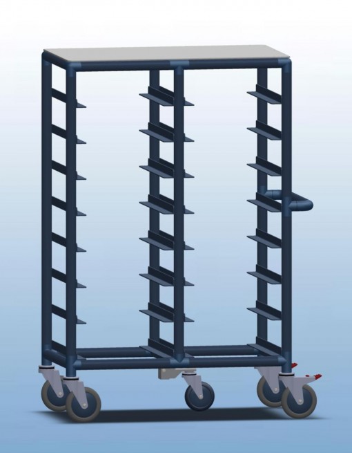 Double Bay 16 x tray service trolley - Professional/Trolleys/Food service Trolleys