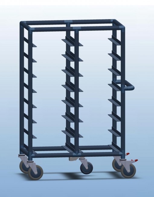 Double Bay 16 x Tray service trolley with open top in Professional/Trolleys/Food service Trolleys