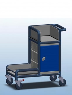 lockable cleaners Trolley - Professional/Trolleys/Modified Trolleys