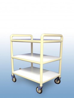 Multi-purpose trolley 3 x shelves - Professional/Trolleys/Laundry Trolleys