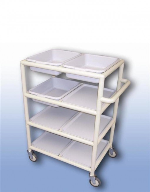 Multi-Purpose trolley (4 x shelves with trays) in Professional/Trolleys/Multi-use Trolleys