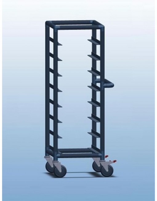 Single Bay 8 tray service trolley with solid top in Professional/Trolleys/Food service Trolleys