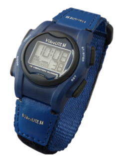 VibraLITE 12 MINI - Velcro Blue Band - Vibrating Alarm Reminder Watch - Medication Aids/Medication Reminders & Alarms