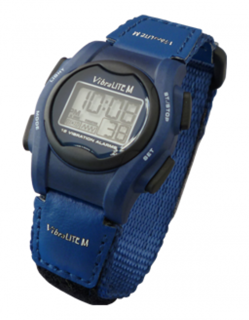 VibraLITE 12 MINI - Velcro Blue Band - Vibrating Alarm Reminder Watch - Medication Aids/Medication Reminders & Alarms